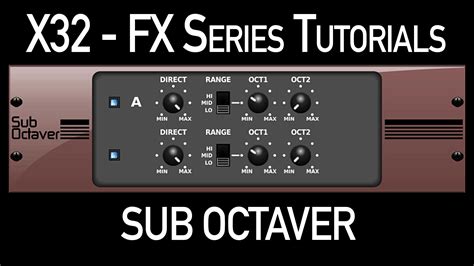 midas m32r effects|Behringer X32 Sub Octaver Effect .